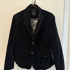 Elegant Black Women's corduroy Blazer